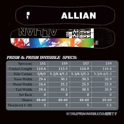 予約 アライアン スノーボード ALLIAN PRISM 25-26 プリズム