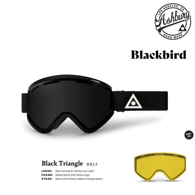 スノーボードゴーグル アシュベリー ASHBURY BLACKBIRD BLACK TRIANGLE 22-23 メンズ レディース