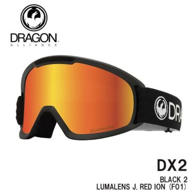 予約 ドラゴン ゴーグル DRAGON DX2 BLACK 2 / LL J.RED ION (F01) 23-24 JAPAN FIT 国内