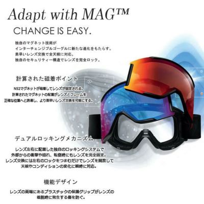 予約 ゴーグル スミス SMITH 4D MAG / BLACK 調光レンズ 23-24 JAPAN
