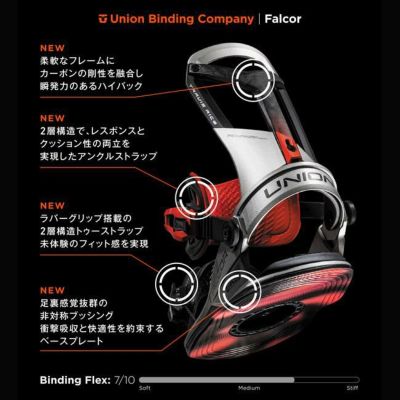 新品24UNION FALCOR M ユニオンビンディング バインディング