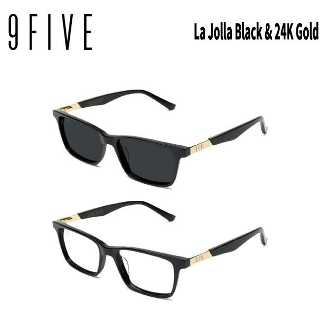 サングラス 9FIVE LA JOLLA BLACK&GOLD (Reg) ナインファイブ スケート 眼鏡 メガネ