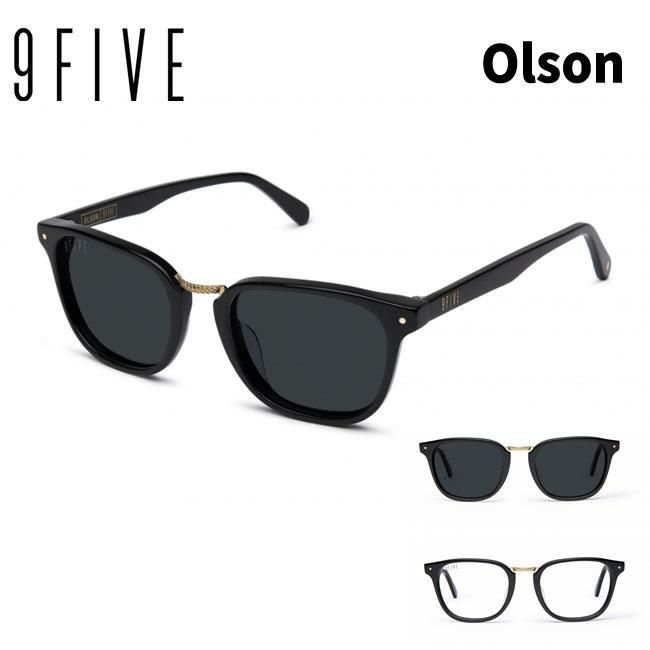 サングラス 9FIVE OLSON BLACK&24K GOLD ナインファイブ スケート 眼鏡 メガネ