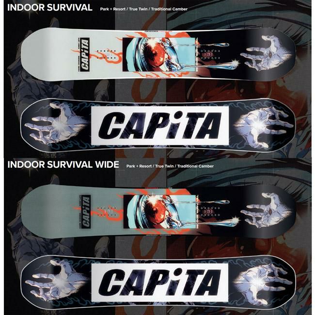 スノーボード CAPITA INDOOR SURVIVAL 156cm Capita Indoor Survival Snowboard - Snowboard