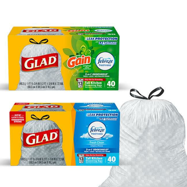 アメリカ製 香り付き ゴミ袋 GLAD グラッド 13 ガロン 49 L