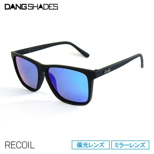 サングラス DANG SHADES ダン・シェイディーズ RECOIL / Black Soft x Green Mirror Polarized(vidg00378)