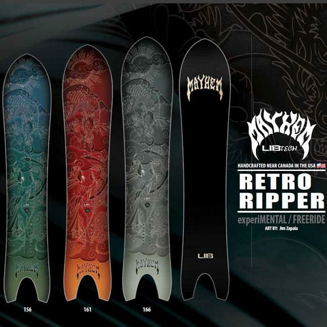 24-25 リブテック スノーボード LIBTECH MAYHEM RETRO RIPPER ロスト 
