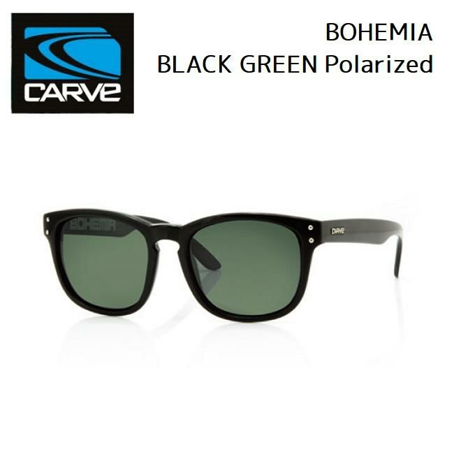 サングラス CARVE BOHEMIA BLACK GREEN Polarized カーブ ボヘミア 偏光レンズ SUNGLASS