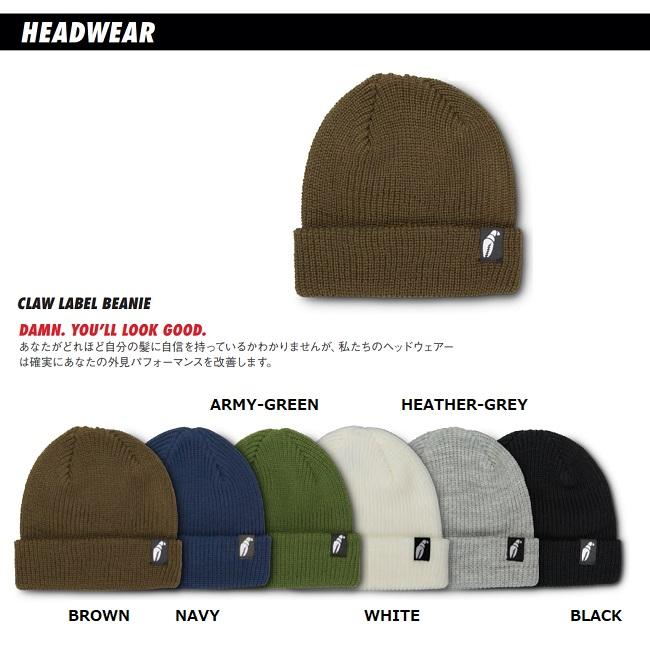 ビーニー CRAB GRAB CLAW LABEL BEANIE クラブグラブ 秋冬 | GOLGODA