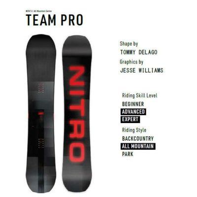 ナイトロ スノーボード NITRO SNOWBOARD TEAM PRO 24-25 チームプロ TRUE CAMBER キャンバー フリーライド |  GOLGODA