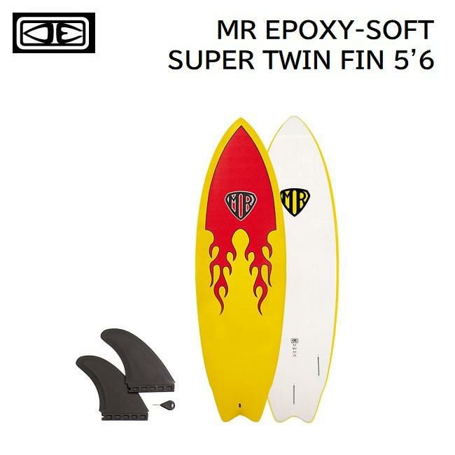 ソフトボード OCEAN&EARTH MR EPOXY-SOFT SUPER TWIN FIN 5'6