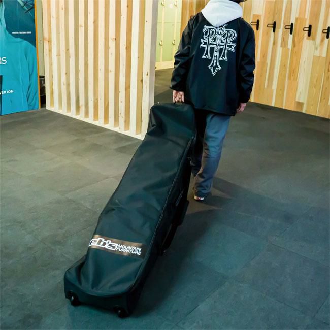 eb's キャスター付き スノーボードバッグ エビス eb's DOUBLE WHEEL ボードキャリーバッグ スノーボード 2枚収納
