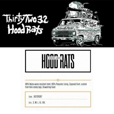 限定モデル サーティーツー コーチジャケット THIRTYTWO HOOD RATS