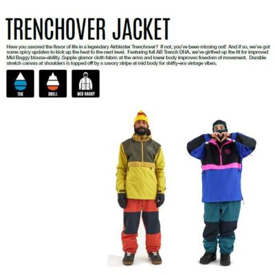 エアブラスター AIRBLASTER Trenchover Jacket トレンチオーバー ジャケット 24-25 プルオーバー スノーボード ウエア  スノボーウェア メンズ レディース | GOLGODA