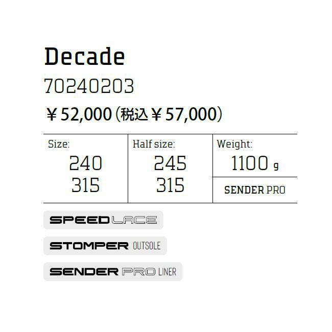 ノースウェーブ NORTHWAVE BOOTS DECADE 25-26 ディケード
