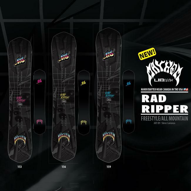 25-26 リブテック スノーボード LIBTECH MAYHEM RAD RIPPER