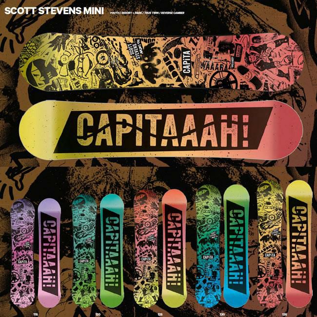 スノーボード 2点セット キャピタ CAPITA SCOTT STEVENS CAPiTA Scott Stevens Mini Snowboard 2025 CAPiTA Snowboards | NA