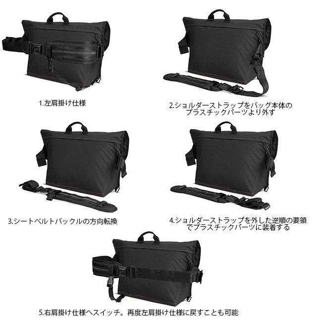メッセンジャーバッグ CHROME × KADET MAX BLACK TARP/BLACK XRF