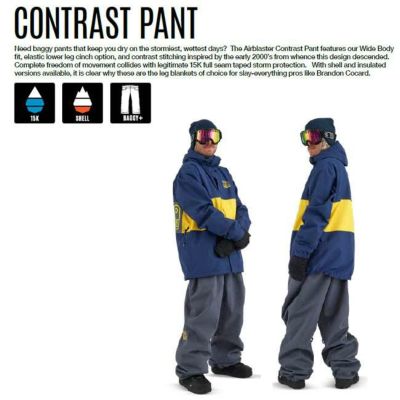 エアブラスター AIRBLASTER Contrast Pant 24-25 マックスパンツ