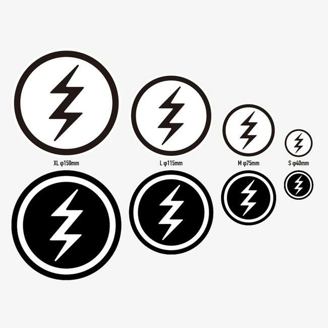 ELECTRIC　エレクトリック　ステッカー ELECTRIC エレクトリック ステッカー VOLT LOGO [XLサイズ] [35] [36