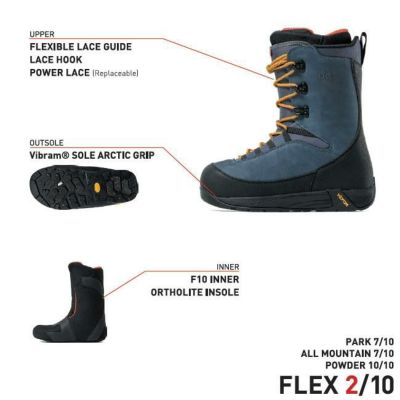 美品FLUX ブーツ26cm 【送料無料】 予約 フラックス ブーツ FLUX BOOTS HF-LACE 25-26 メンズ
