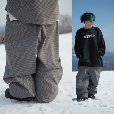 VESP スノーボード　ウェア　パンツ　グレー　ワイド ベスプ（VESP）（メンズ）スノーボード ウェア パンツ Wide Jogger