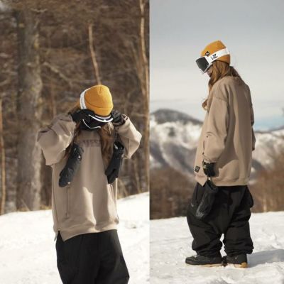 VESP ベスプ VPMS1037 Diamond-shaped Logo Stretch Knit Parka BK