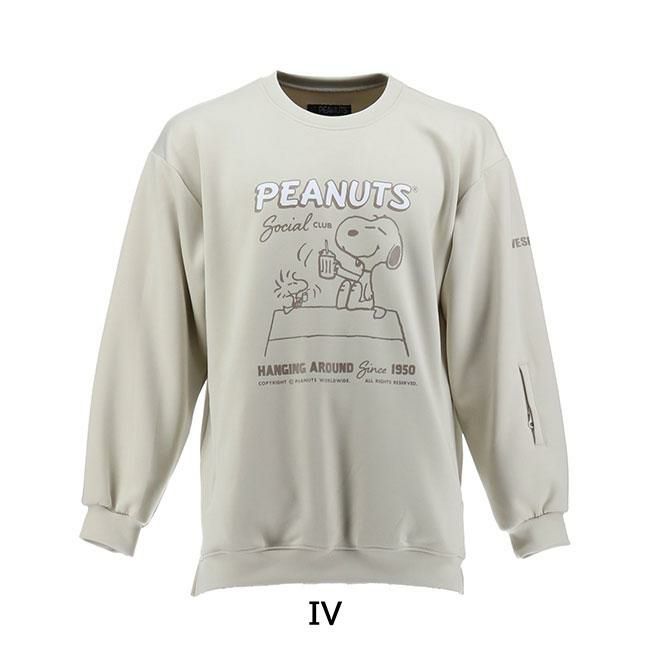 べスプ 撥水トレーナー VESP Peanuts Collaboration Stretch Knit Crew