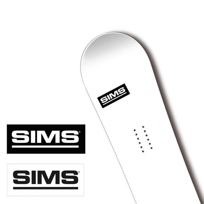 ステッカー SIMS BOX LOGO STICKER M シムス スノーボード | GOLGODA