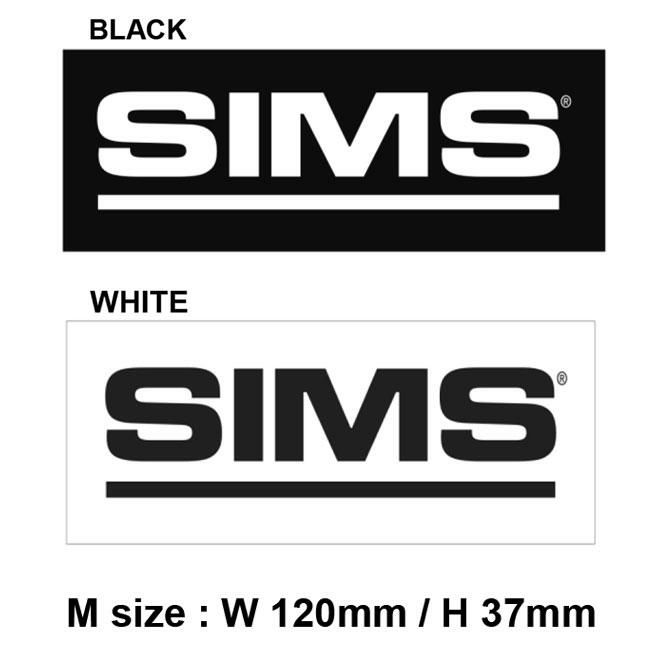 ステッカー SIMS BOX LOGO STICKER M シムス スノーボード | GOLGODA