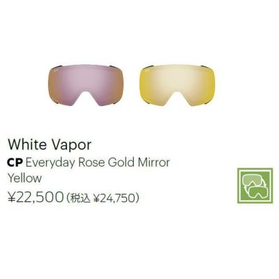 SMITH スミス ゴーグル SQUAD WHITE VAPOR 25-26 JAPAN FIT 正規品