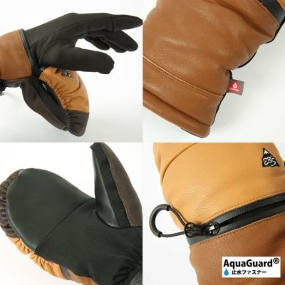 エビス eb's アルマジップ ARMA ZIP 5本指インナー ミトン スノー
